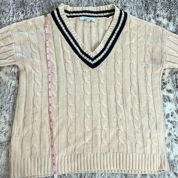 Hooked Up Cream Sweater S/P - Picture 5 of 8